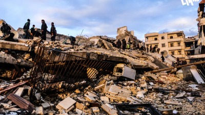 الدمار في مدينة جنديريس بعفرين شمالي حلب (خاص)