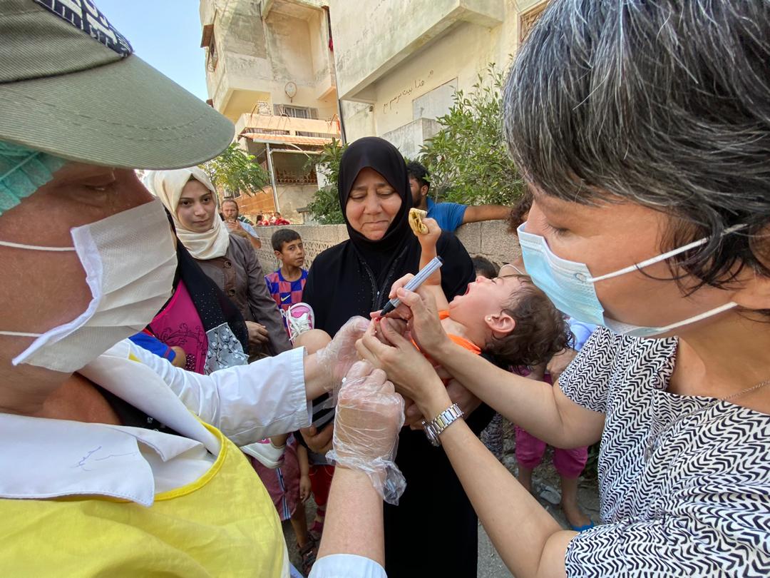 حملة تلقيح ضد شلل الأطفال تستهدف نحو 3 ملايين طفل سوري