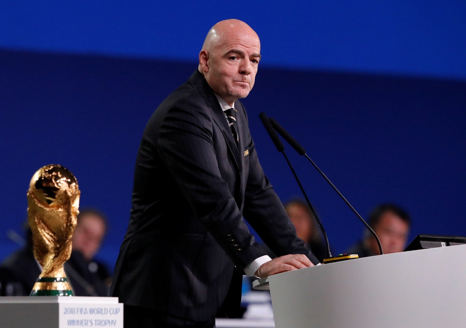رئيس الفيفا جياني إنفانتينو قائد مشروع تنظيم كأس العالم كل سنتين.jpg