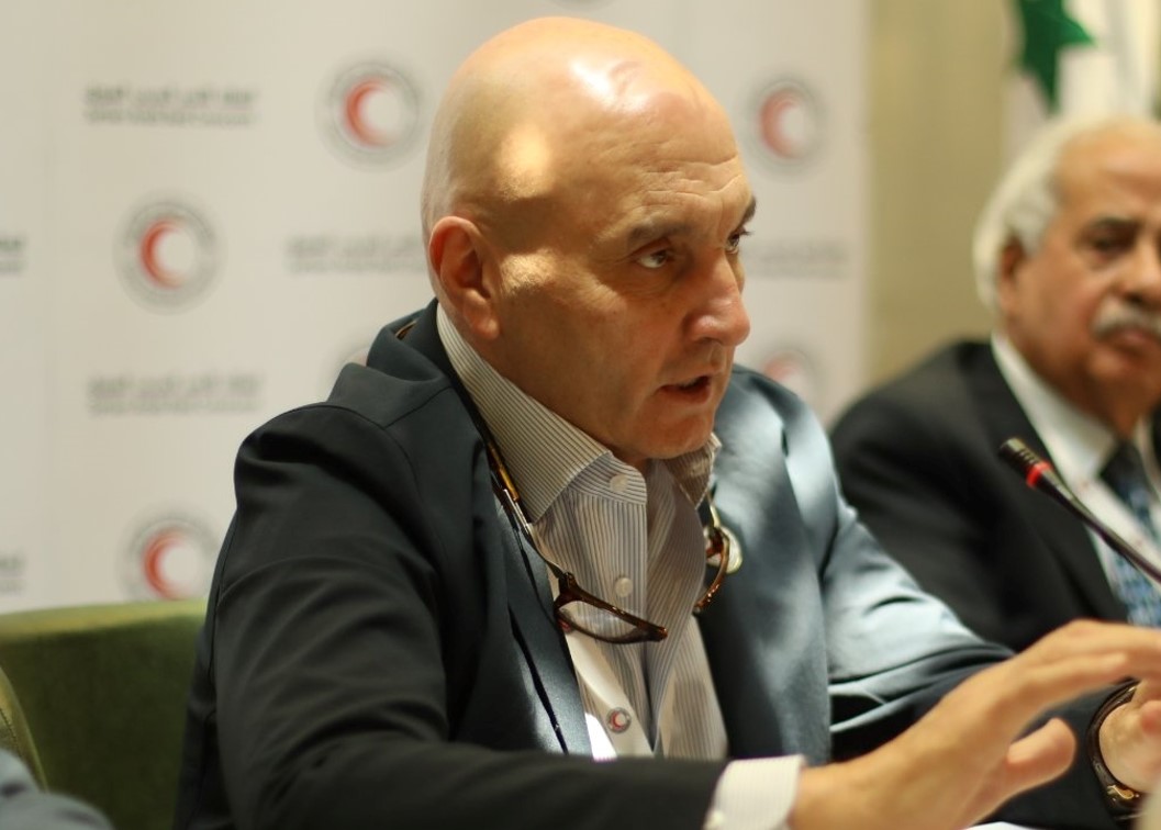 الرئيس الحالي لمنظمة الهلال الأحمر العربي السوري رجل الأعمال خالد حبوباتي