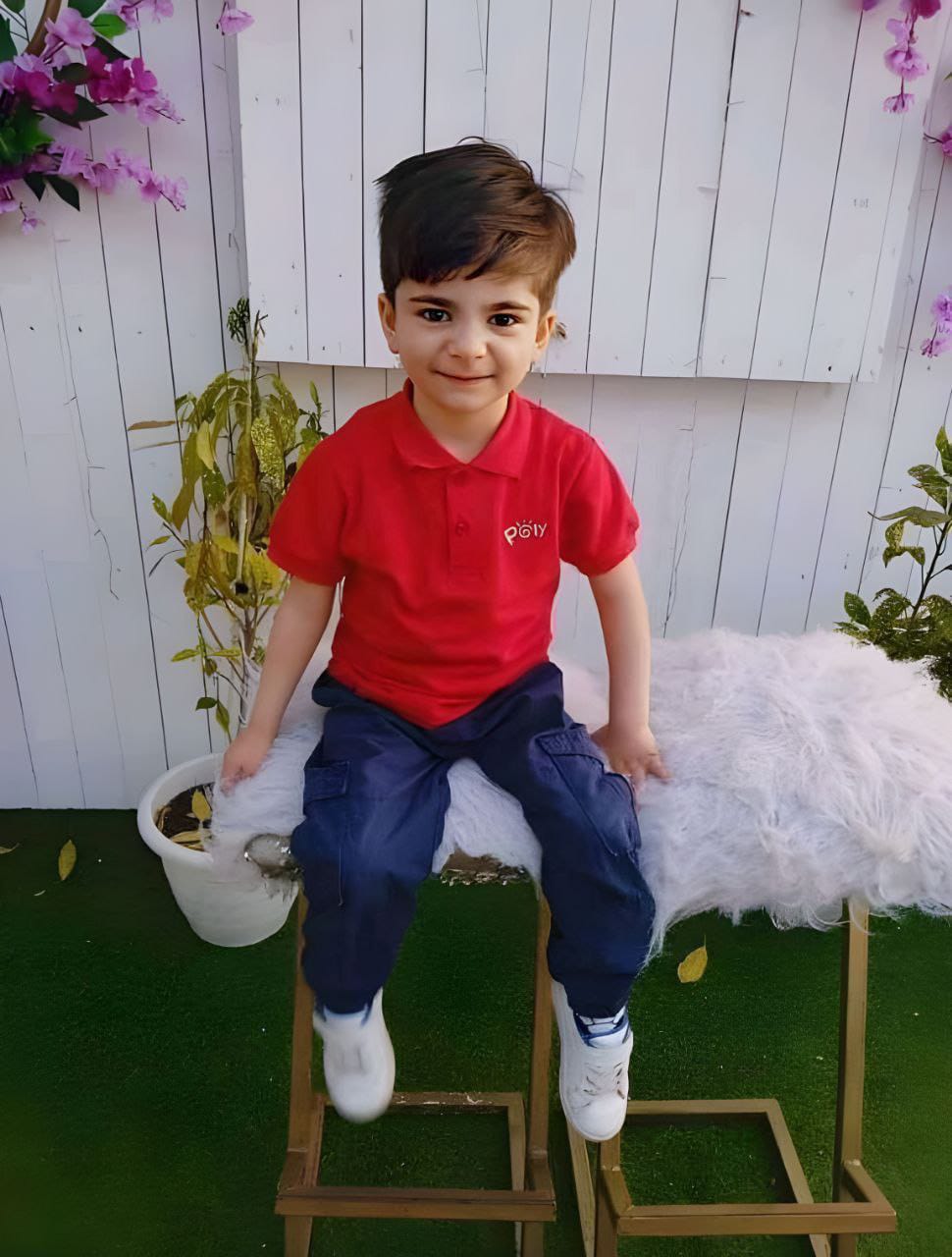 الطفل تميم داوود توفي في قطاع غزة نتيجة نوبة هلع من أصوات الانفجارات، 10 أيار/مايو 2023 