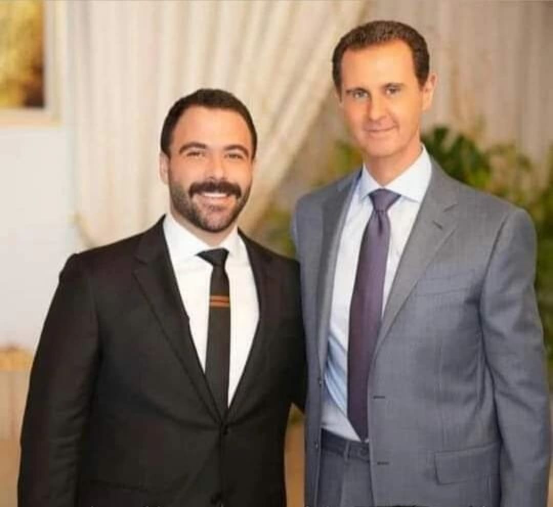 بشار الأسد وباسل آصف شوكت