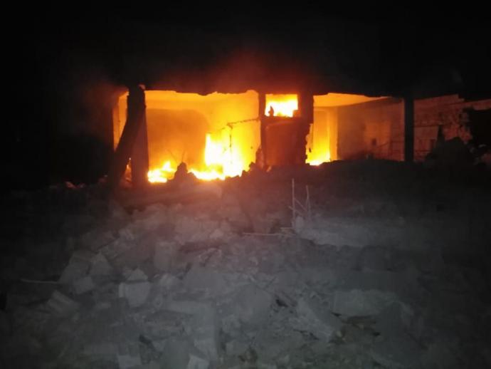 إحراق منزل في درعا