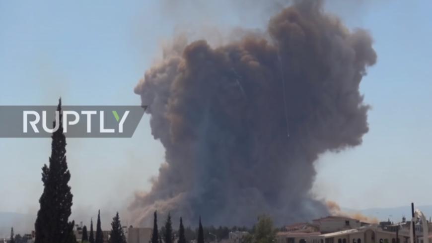 مقتل 4 طيارين للنظام بانفجار مروحيتهم في مطار حماة