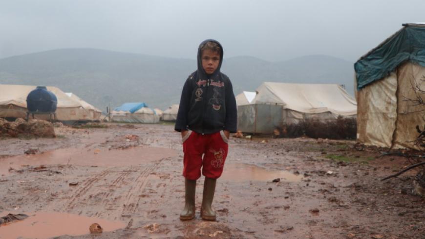 منسقو الاستجابة: 91 مخيماً تضرر نتيجة الأمطار شمال غربي سوريا
