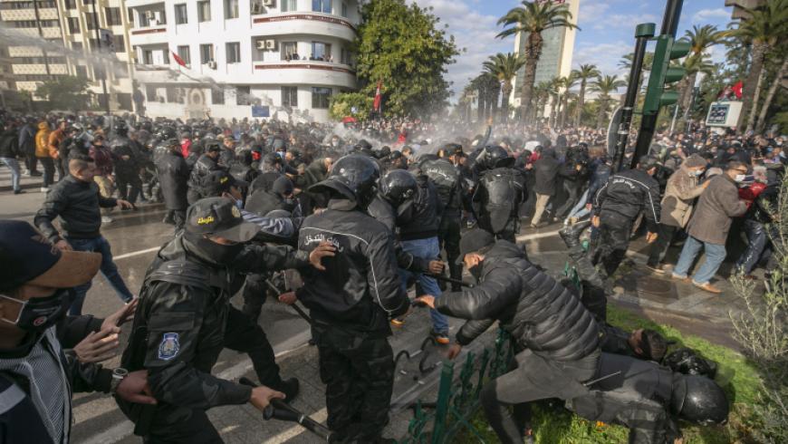 تونس: الأمن يمنع 3 أحزاب من التظاهر وسط العاصمة
