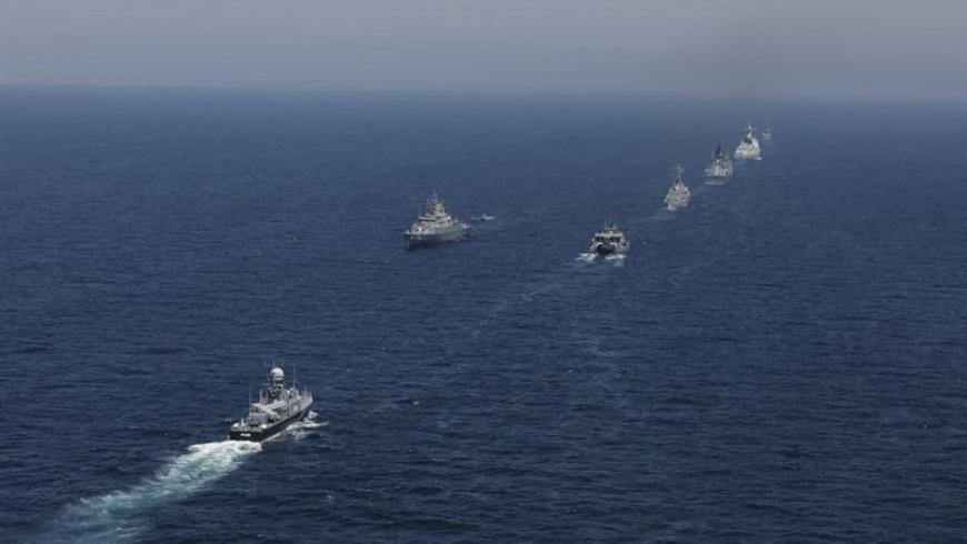 سفن حربية إيرانية تختتم مناورات مشتركة مع الصين وروسيا في خليج عمان، بحر العرب، 18 أذار/مارس 2023 (إرنا)