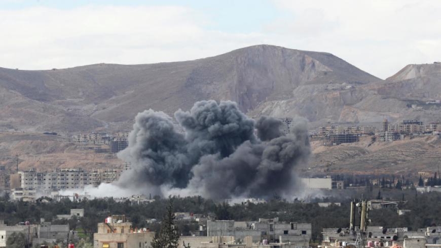 قوات النظام تستهدف الغوطة بنحو 300 برميل متفجر خلال شباط