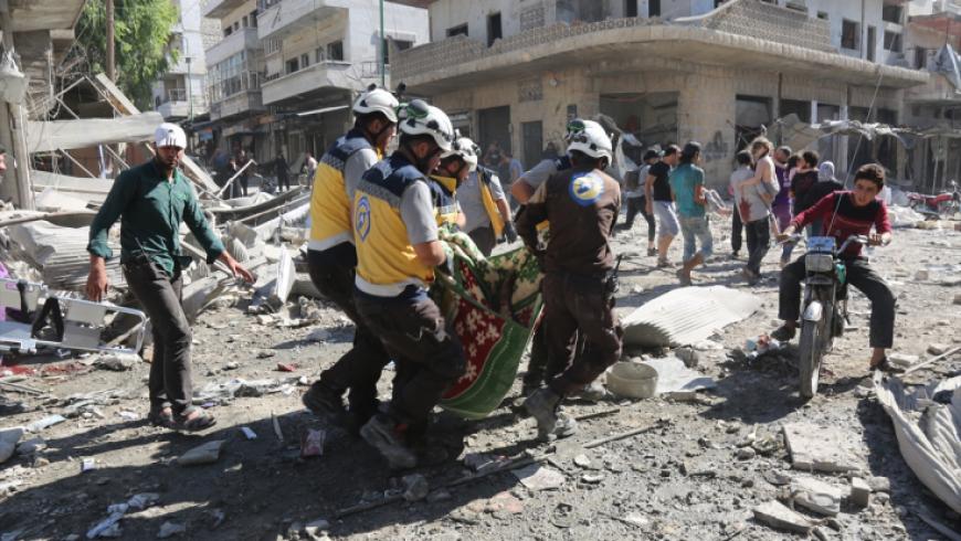 إحصائية الدفاع المدني لضحايا القصف على إدلب في شهر آب