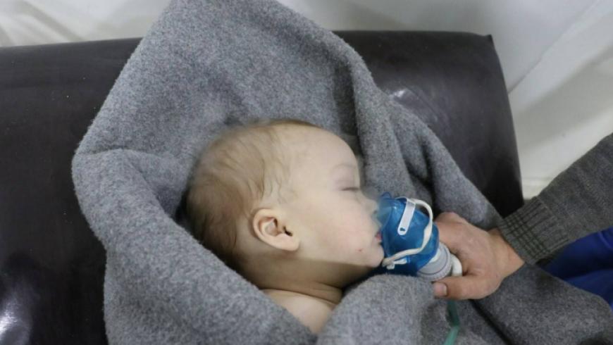 رغم التحذيرات الأممية النظام يخنق أطفال الغوطة بغاز الكلور السام