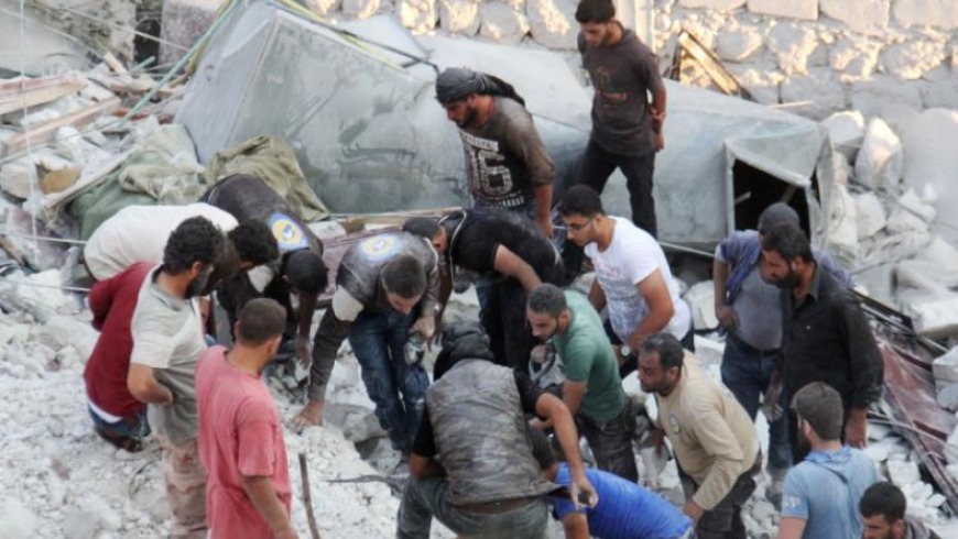 الدفاع المدني ضحايا الصواريخ الروسية في إدلب