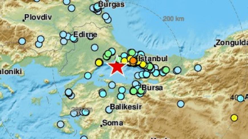 زلزال بقوة 5.8 درجات يضرب إسطنبول