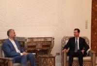 لقاء الأسد مع عبد اللهيان