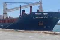 السفينة السورية "لوديسيا" المتهمة بحمل حبوب أوكرانية مسروقة (AP)