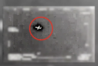 لقطة من مقطع فيديو يظهر إسقاط الطائرات المسيرة 