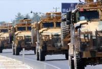 رتل للجيش التركي داخل سوريا (الأناضول)