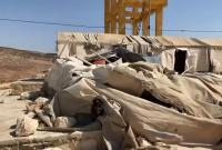 تضرر مخيم الجبل في الشيخ بحر نتيجة العاصفة الهوائية بريف إدلب الشمالي (فيديو)