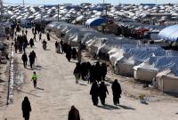 مخيم الهول شمال شرقي سوريا الذي يضم عائلات عناصر "تنظيم الدولة" - رويترز
