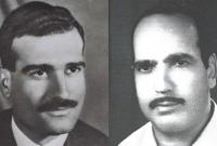 الجاسوسان الإسرائيليان في سوريا في حقبة الستينيات، باروخ مزراحي (يمين)، إيلي كوهين، مصدر الصورتين صحيفة "هآرتس" (تعديل: تلفزيون سوريا)