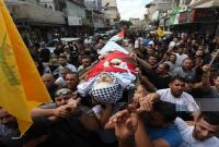 تشييع جثمان الطفل الفلسطيني عادل إبراهيم داود