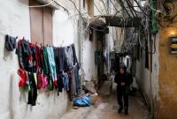 مخيم برج البراجنة للاجئين الفلسطينيين في العاصمة اللبنانية بيروت (رويترز)