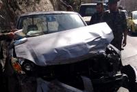 حادث سير سابق على طريق الربوة بدمشق - 31 من شباط 2022 (الوطن)