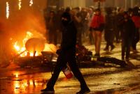 أعمال الشغب في بروكسل بعد فوز المغرب على بلجيكا (رويترز)