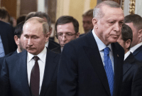 الرئيسان التركي رجب طيب أردوغان والروسي فلاديمير بوتين - أ ف ب