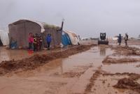 مخيم للمهجرين السوريين (الدفاع المدني السوري/أرشيفية)
