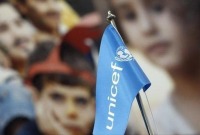 شعار منظمة الأمم المتحدة للطفولة "اليونيسيف" (الأناضول)