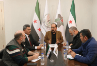 اجتماع رئيس الحكومة السورية المؤقتة مع قادة الفيالق في الجيش الوطني السوري