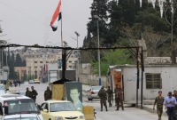 حاجز لقوات النظام السوري على مدخل حي الشيخ مقصود شمالي حلب - "وكالة هاوار للأنباء"