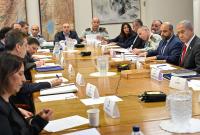 اجتماع المجلس الوزاري الإسرائيلي المصغر "الكابينت" في مبنى وزارة الدفاع بتل أبيب، 5 كانون الثاني/يناير 2023 (مكتب رئيس الوزراء الإسرائيلي) 