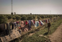 لاجئون سوريون يعيشون داخل خيام بجوار حقول البرتقال في ولاية أضنة، جنوبي تركيا (نيويورك تايمز)