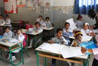 طلاب سوريون في مدرسة العهد الجديد الابتدائية الرسمية بمدينة صيدا جنوبي لبنان - يونيسف