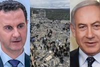 نتنياهو، بشار الأسد (تعديل: تلفزيون سوريا)