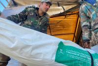 مساعدات سعودية في مطار حلب الدولي ـ رويترز