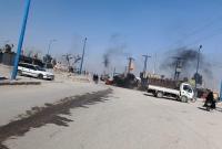 احتجاجات وقطع الطرق بالإطارات المشتعلة في ناحية الصور بريف دير الزور تنديداً بمقتل السرور - إنترنت
