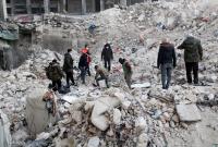 حجم الدمار في إحدى المناطق التي تخضع لسيطرة النظام في سوريا - المصدر: الإنترنت