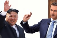 رئيس النظام السوري بشار الأسد وزعيم كوريا الشمالية كيم جونغ أون