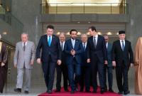 بشار الأسد يلتقي مع أعضاء الوفود البرلمانية العربية في دمشق – 27 شباط 2023 (رئاسة الجمهورية السوري)