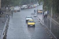 هطول الأمطار في العاصمة دمشق (سانا)