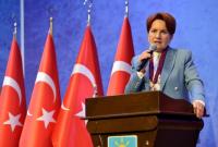 زعيمة حزب الجيد المعارض ميرال أكشنار (وسائل إعلام تركية)