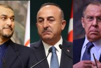 اجتماع وزراء خارجية روسيا وتركيا وإيران