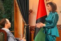 الرئيس فرات والسيدة الأولى صوفيا (عبد الحميد الجابر/تلفزيون سوريا)