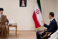 خامنئي يستقبل الأسد في طهران بحضور رئيسي