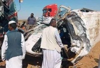 حادث سير سابق في ولاية نهر النيل السودانية - كانون الأول 2021 (إنترنت)