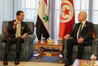 بشار الأسد يلتقي الرئيس التونسي في مدينة جدة السعودية - "سانا"