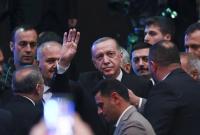 الرئيس التركي رجب طيب أردوغان في إسطنبول، 18 أيار 2023 (Getty Images)