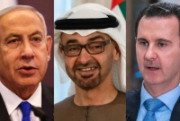 بشار الأسد، محمد بن زايد أل نهيان، بنيامين نتنياهو (تعديل: تلفزيون سوريا)